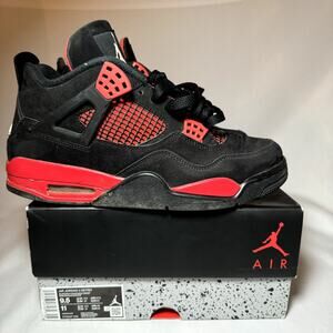 Size 9.5 - Nike Air Jordan 4 Retro Red Thunder Men's Shoes